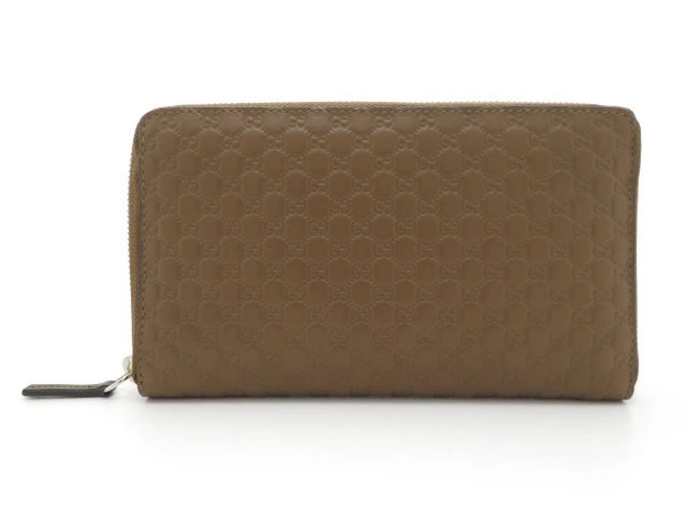 Gucci Round Long Wallet Microguccissima Leather Brown